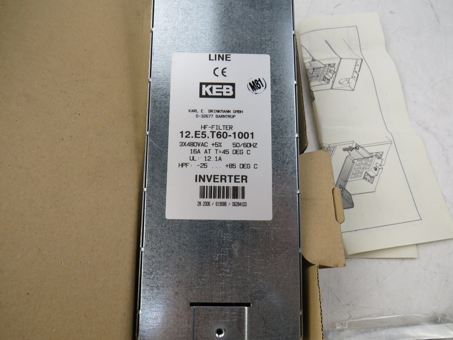 KEB 12.E5.T60-1001 10.U5.B0B-3000 10.U5.BOB-3000 New