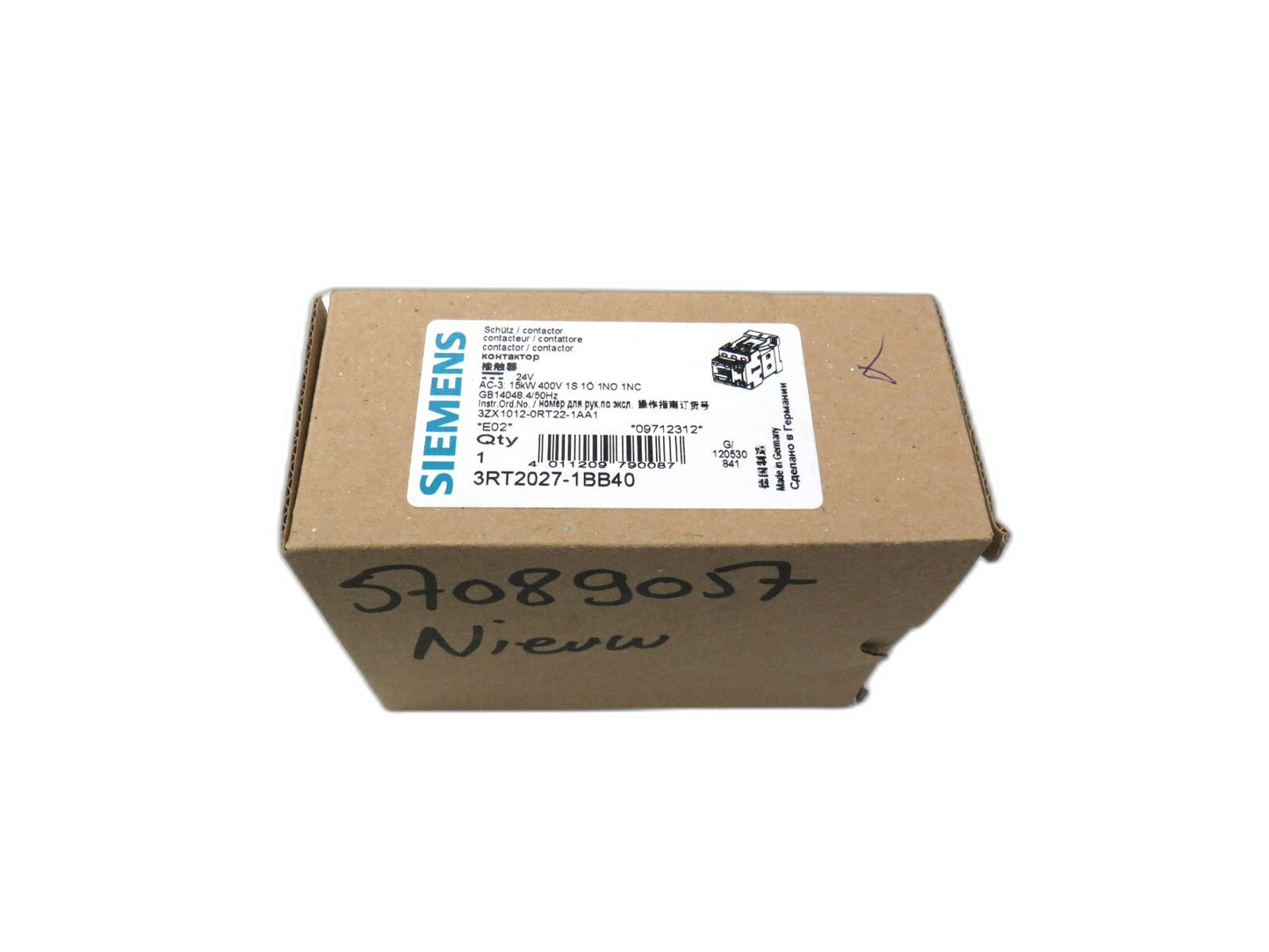 SIEMENS 3RT2027-1BB40 New