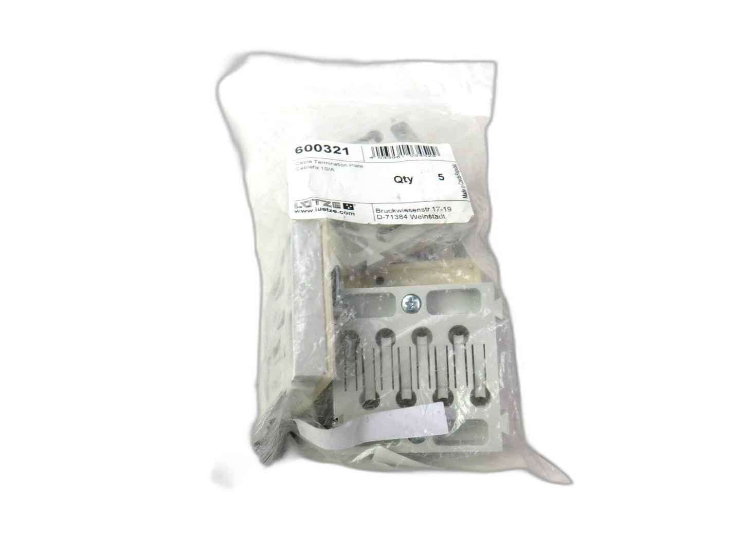 LUTZE 600321 Cablefix Bus Flanges 5 units New