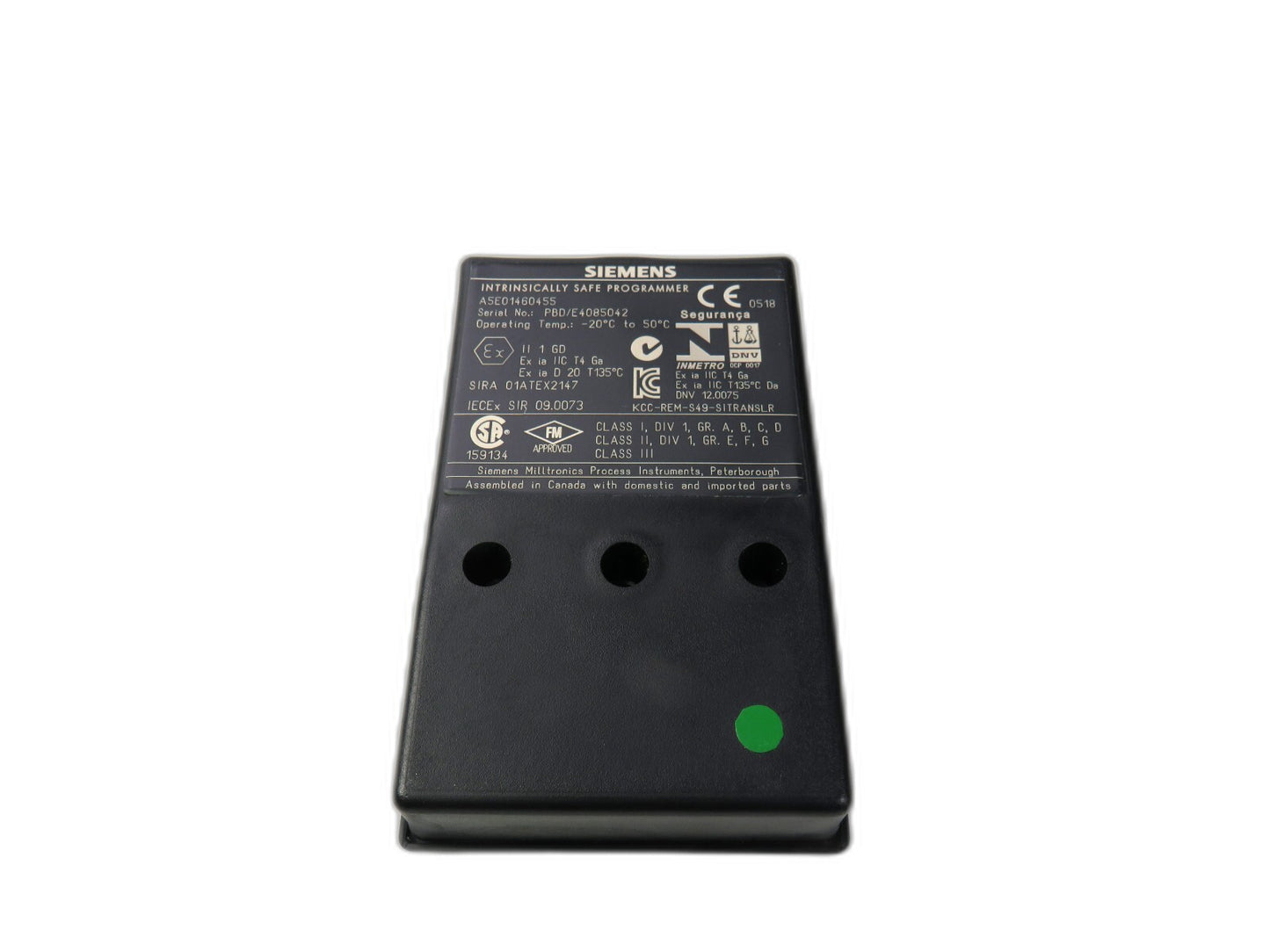 SIEMENS A5E01460455 Intrinsically Safe Programmer New