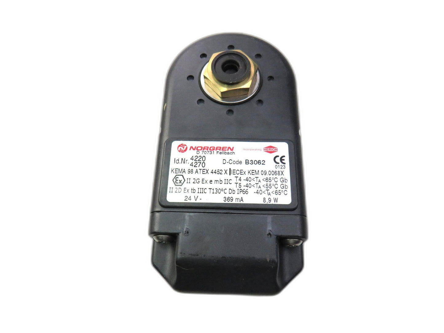 GEMU 8303 2M 112 21 24 SOLENOID VALVE = NORGREN 4220 4270 COIL + 9600210 New