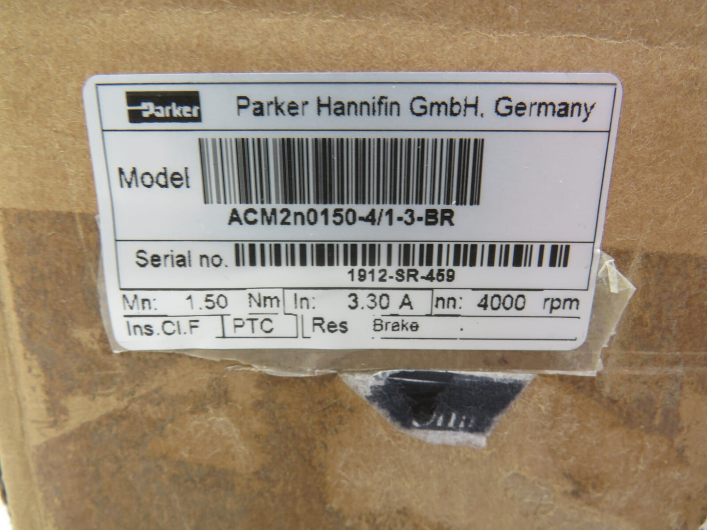 Parker ACM2n0150-4/1-3-BR SERVOMOTOR New