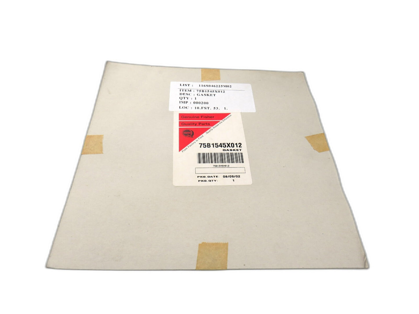 EMERSON FISHER 75B1545X012 Gasket New