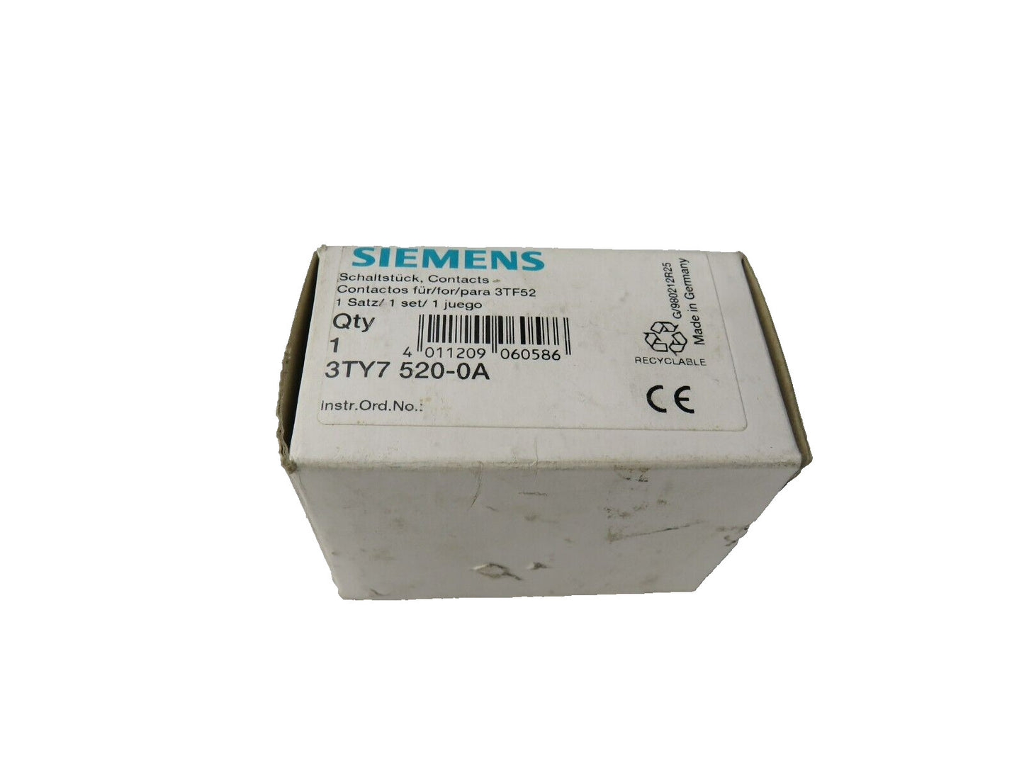 SIEMENS 3TY7520-0A 3TY7 520-0A CONTACTS SET New