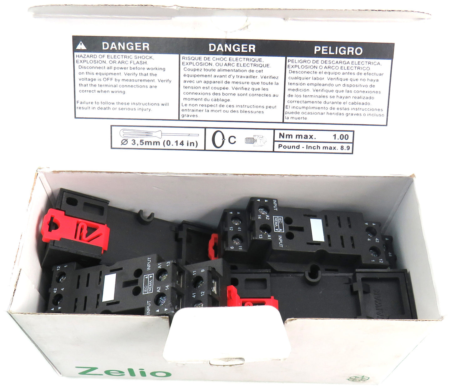 SCHNEIDER RPZF2 Relay Socket Base Lot of 8 New