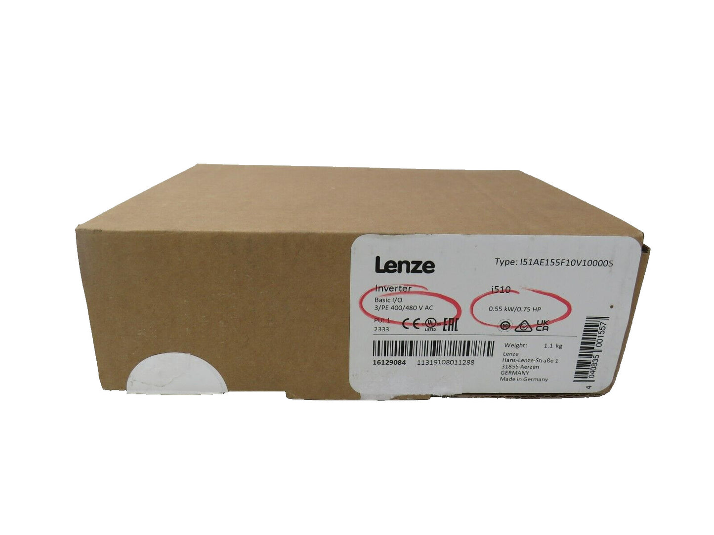 LENZE I51AE155F10V10000S 16129084 New