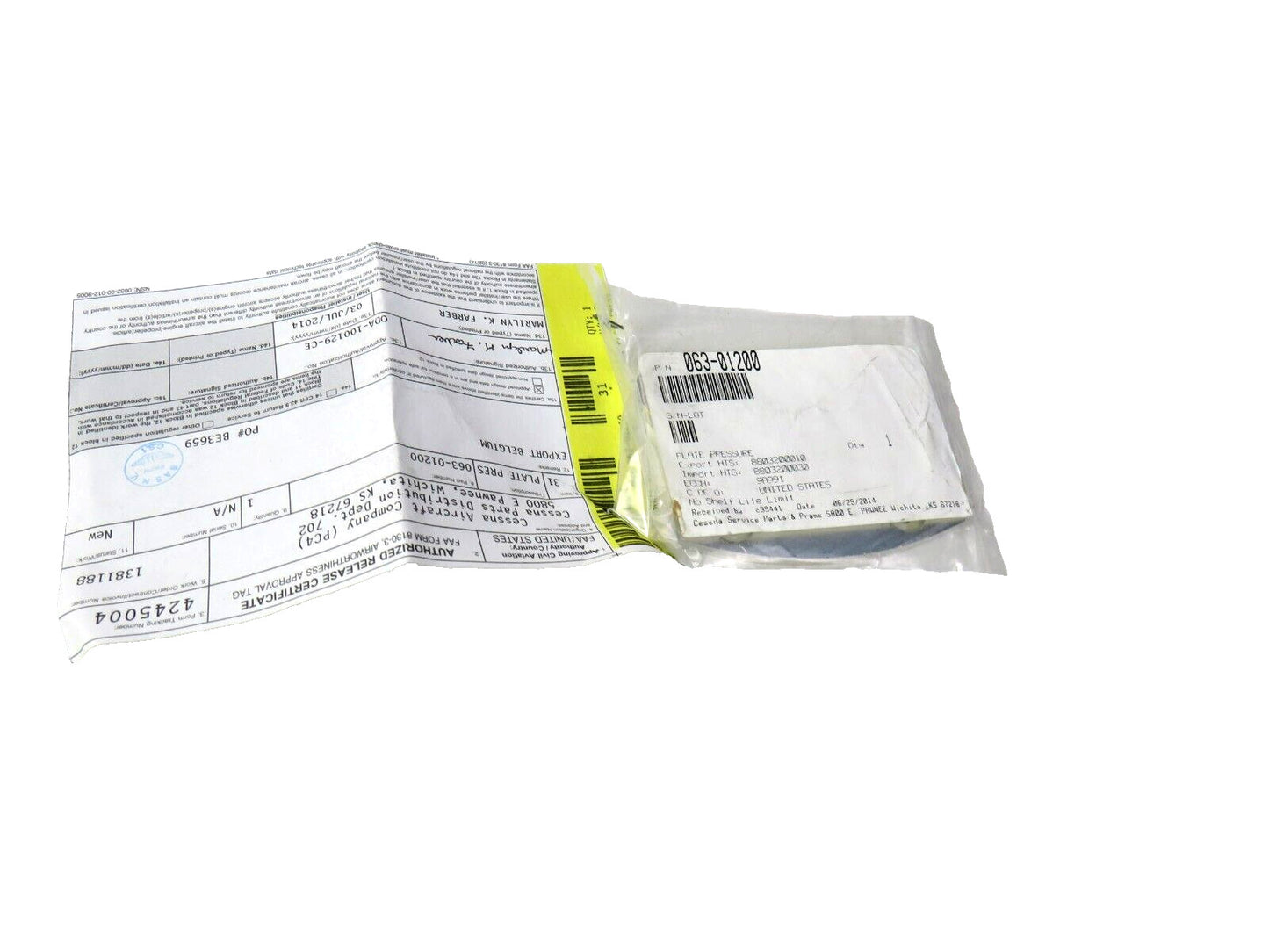 Cleveland 063-01200 Pressure Plate New