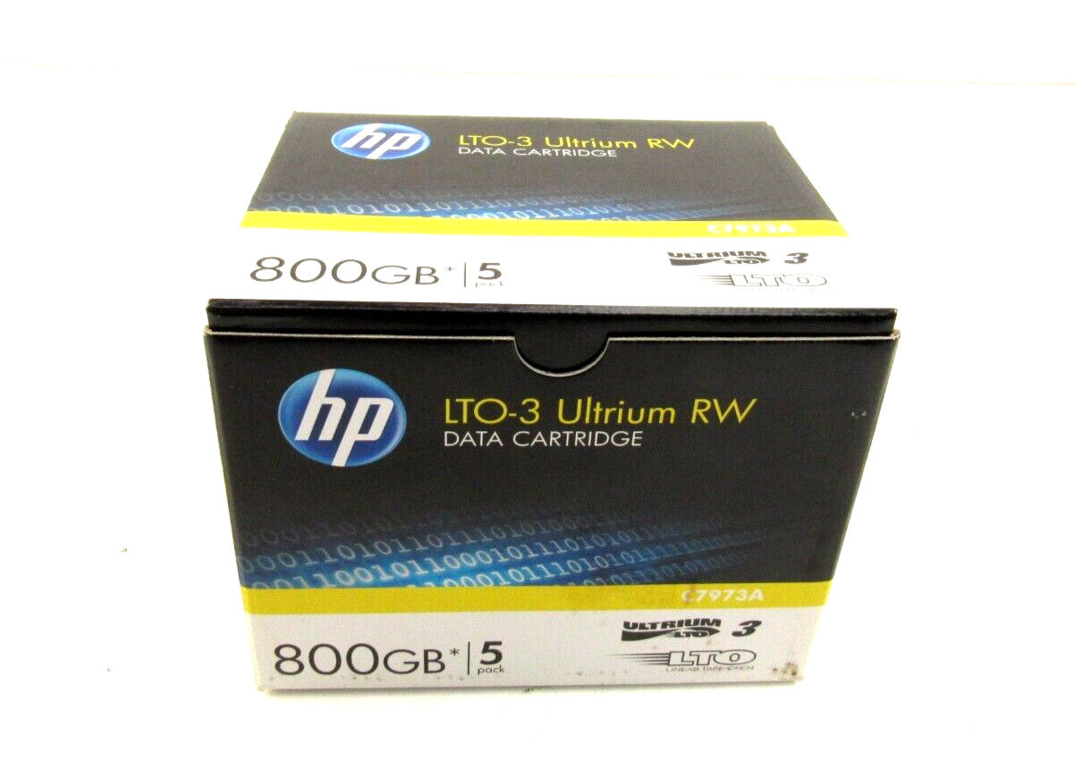 HP LTO3 Ultrium RW DATA CARTRIDGE 800GB 5 PACK  Lot of 5 New