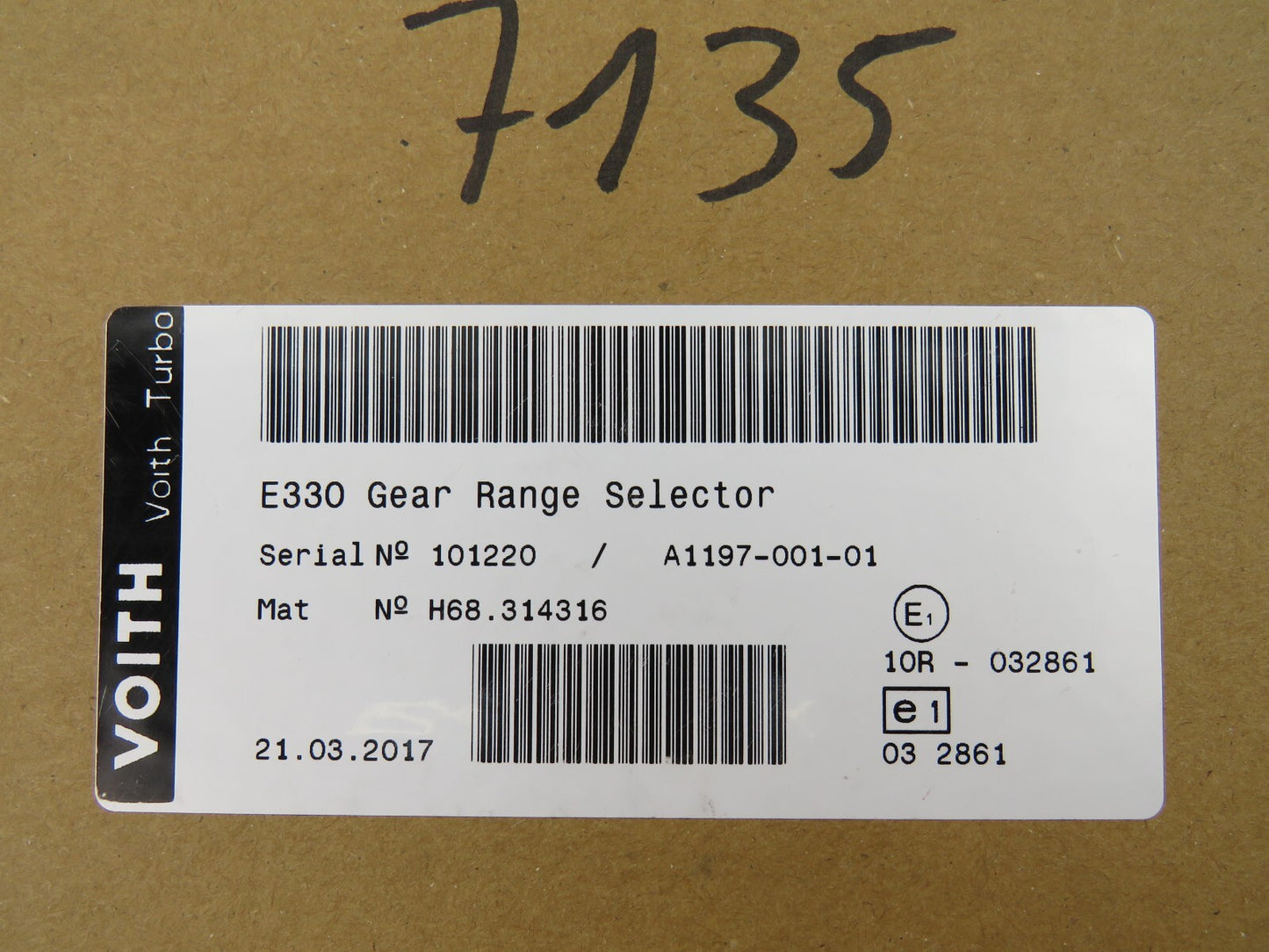 VOITH LF A1197-001-01 E330 GEAR SELECTOR A119700101   New