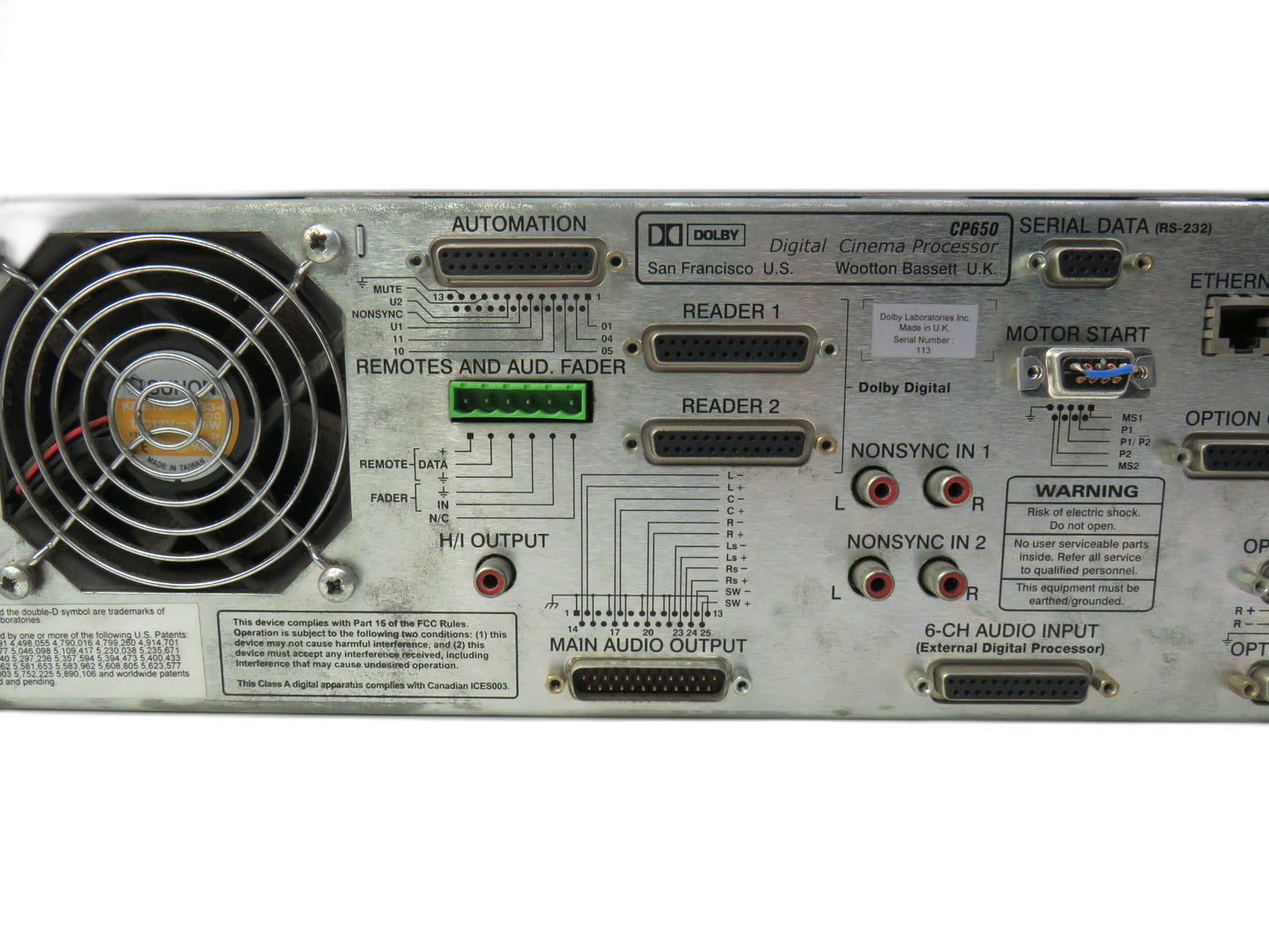 DOLBY  CP650 DIGITAL CINEMA PROCESSOR