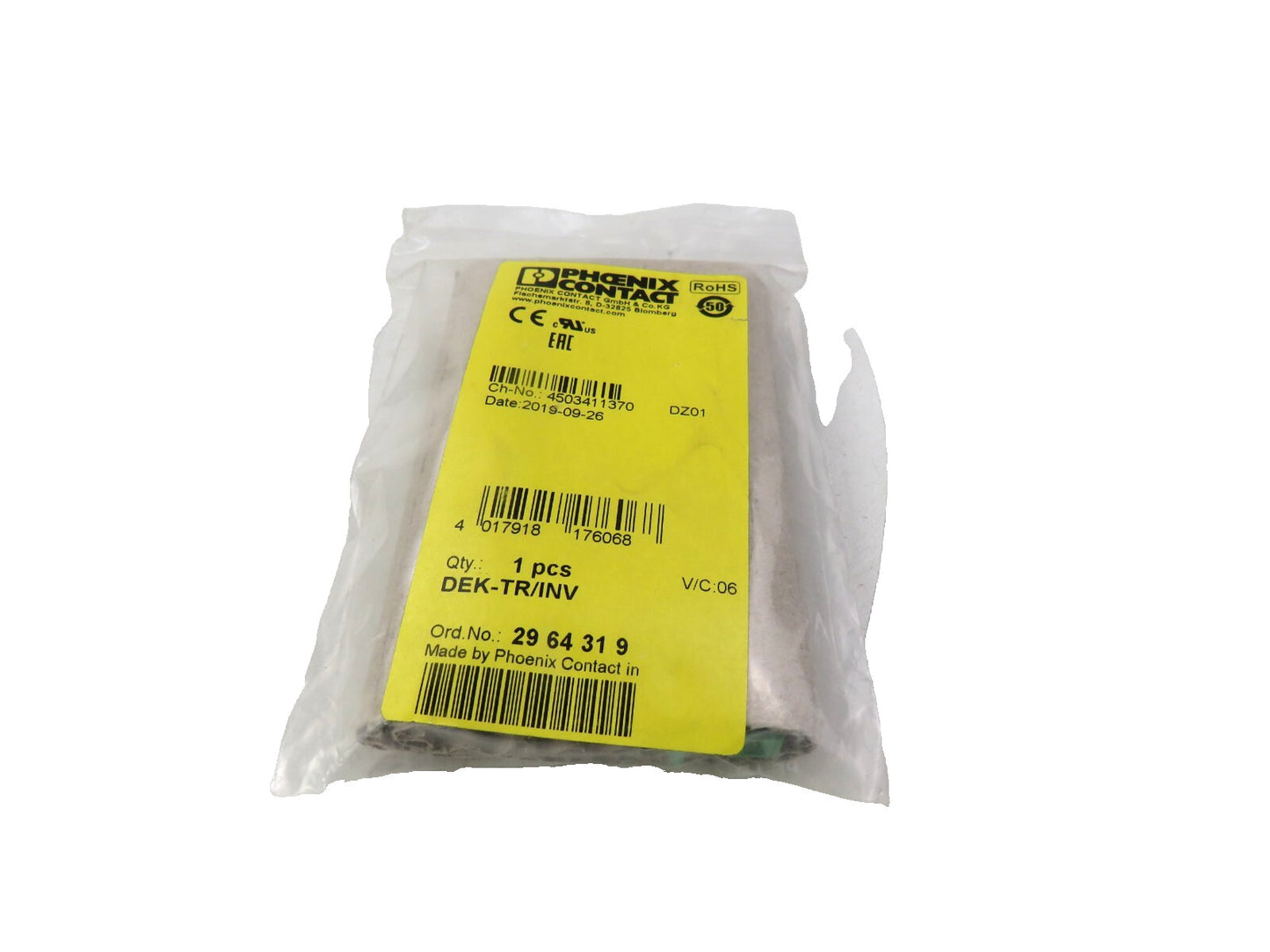 Phoenix Contact  DEK-TR/INV 2964319   New