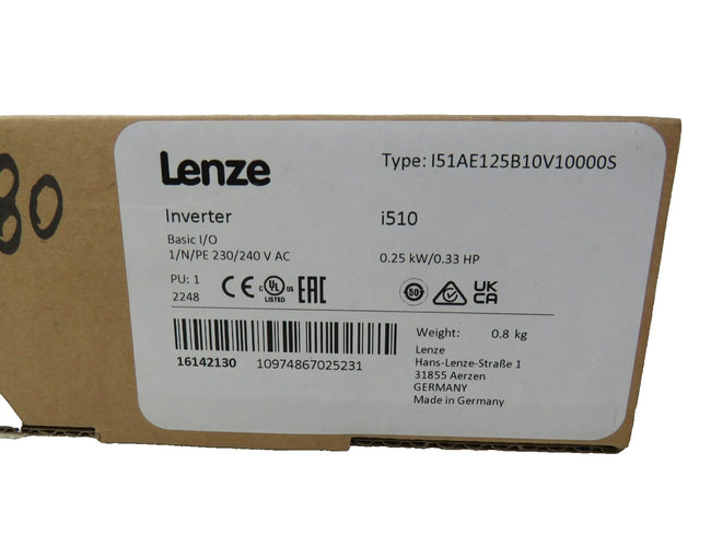 Lenze I51AE125B10V10000S 16142130   New