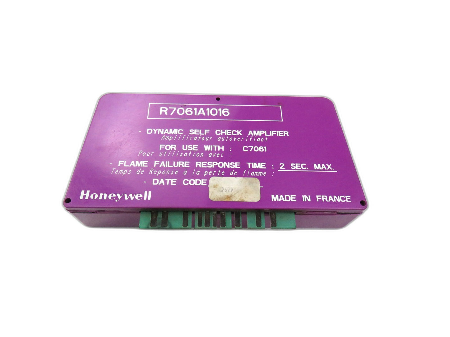 HONEYWELL R7061A1016 Dynamic Self Check Amplifier