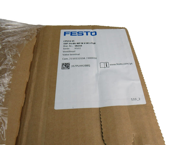 FESTO  CPV14-VI 18210 CPV14-GE-MP8 10P-14-8A-MP-N-V-8C+TUR + cable    New