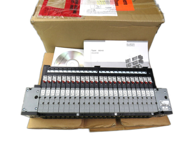 BURKERT  00183055 8640 valve block 24 x bank 6524    New