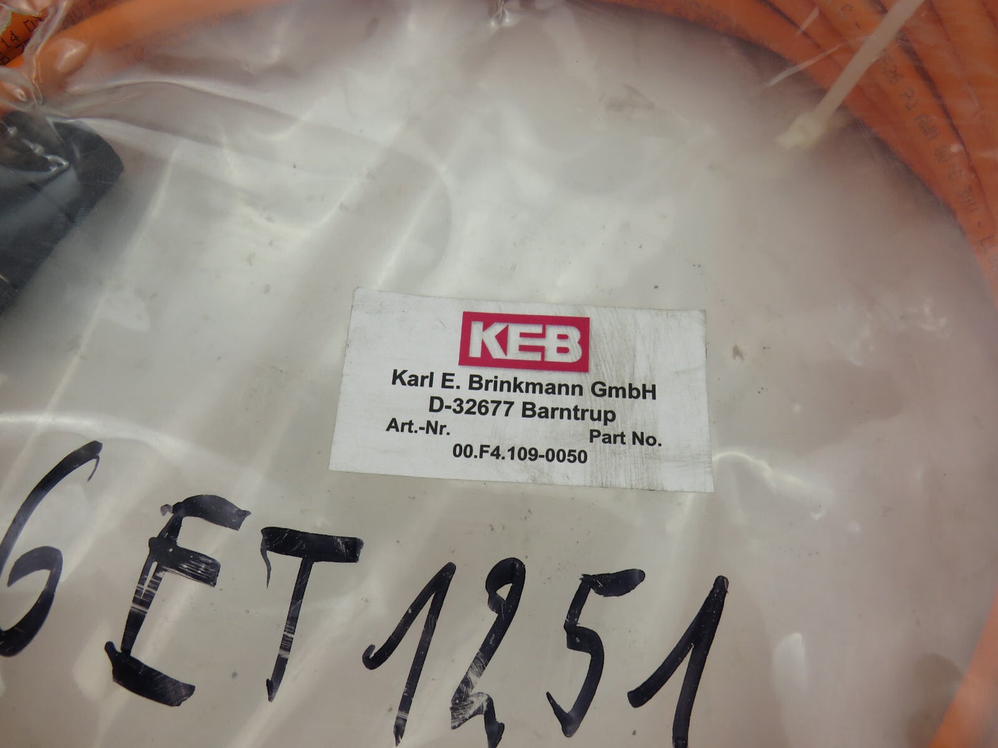 KEB  00.F4.109-0050 CABLE   New
