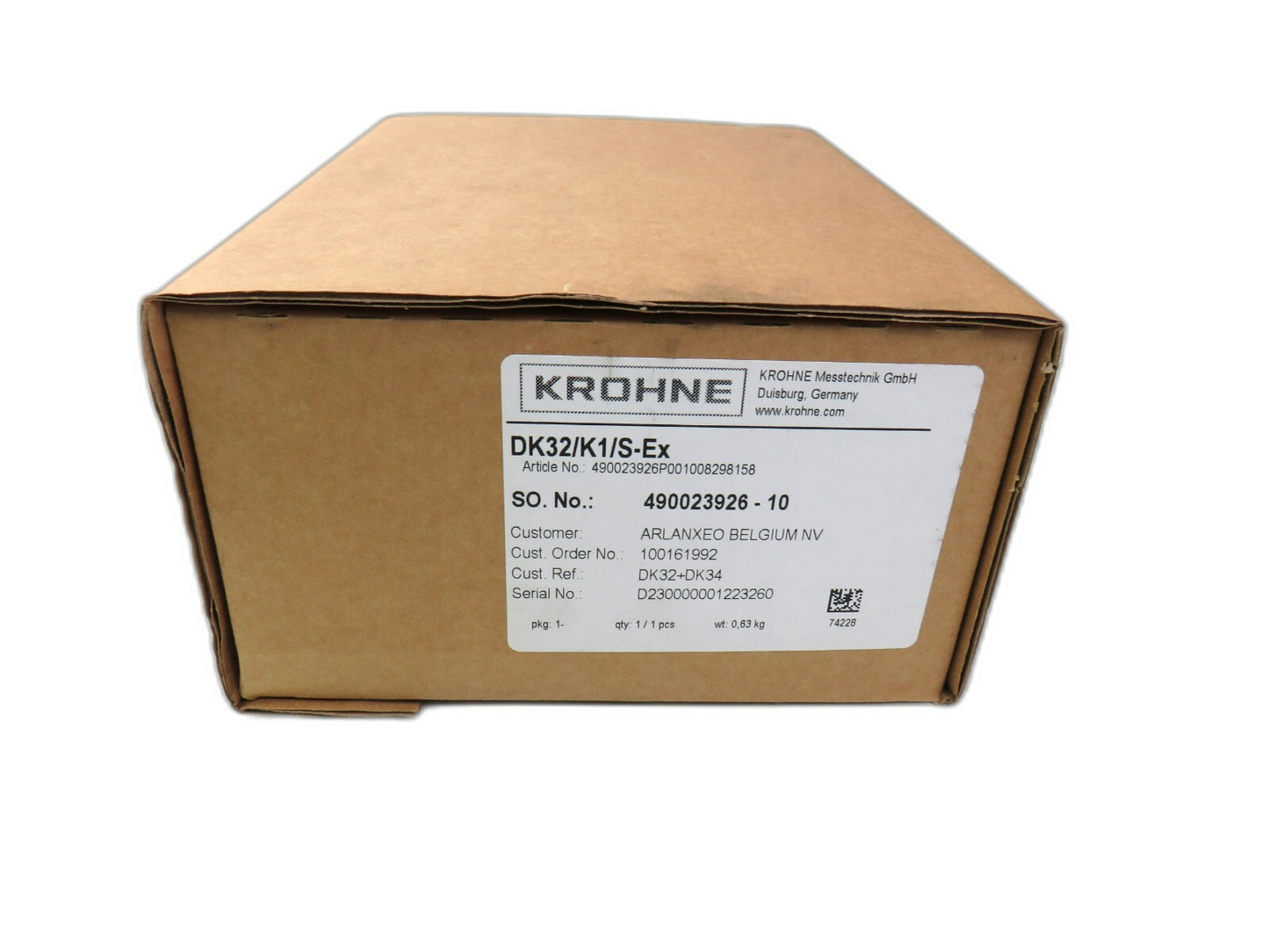 KROHNE DK32/K1/S-Ex    New