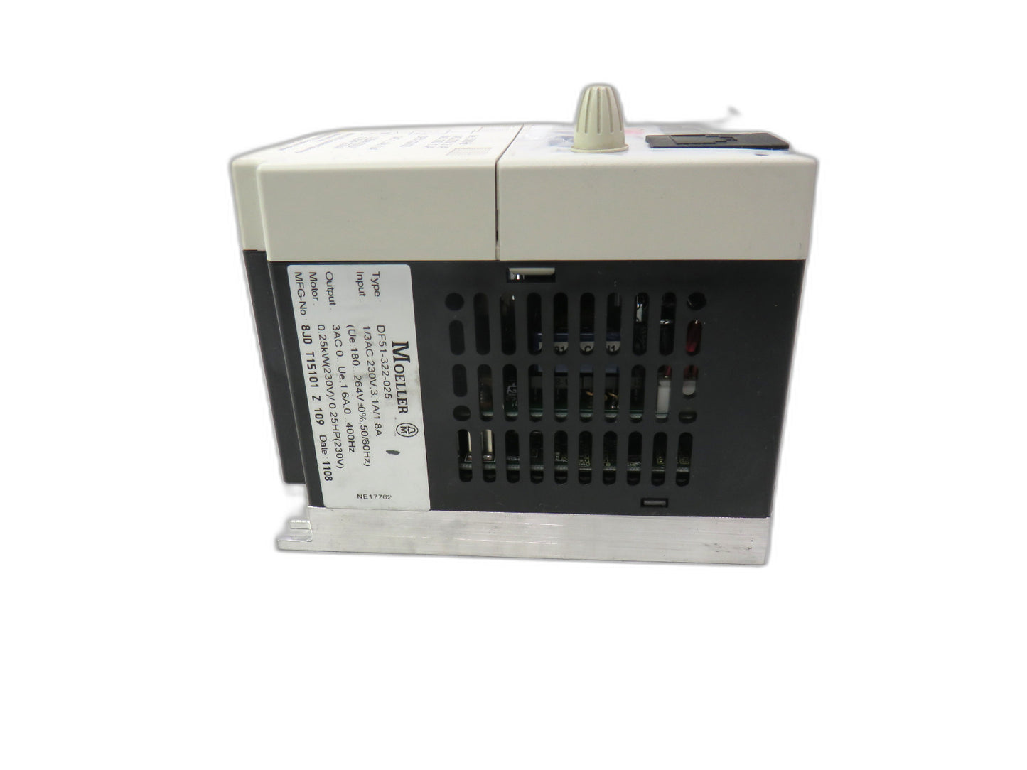 MOELLER DF51-322-025 , FREQUENCY INVERTER, 230V, 1.6A, 50/60HZ