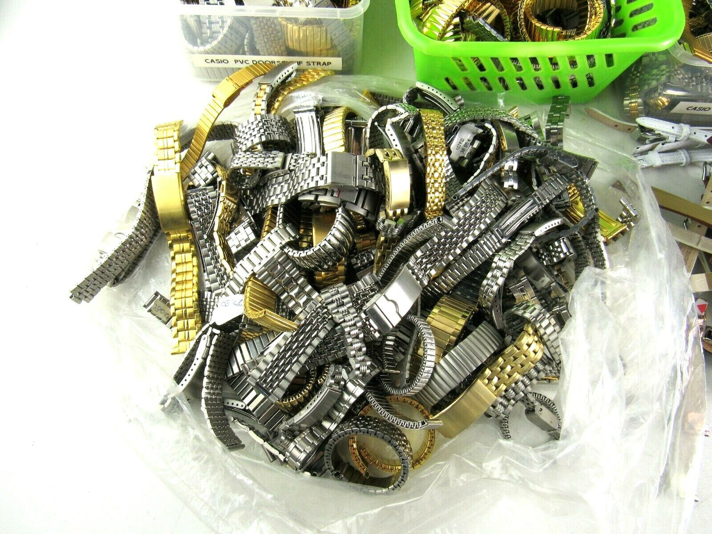 Huge hundreds Lot of watch wristbands stainless steel replacements New