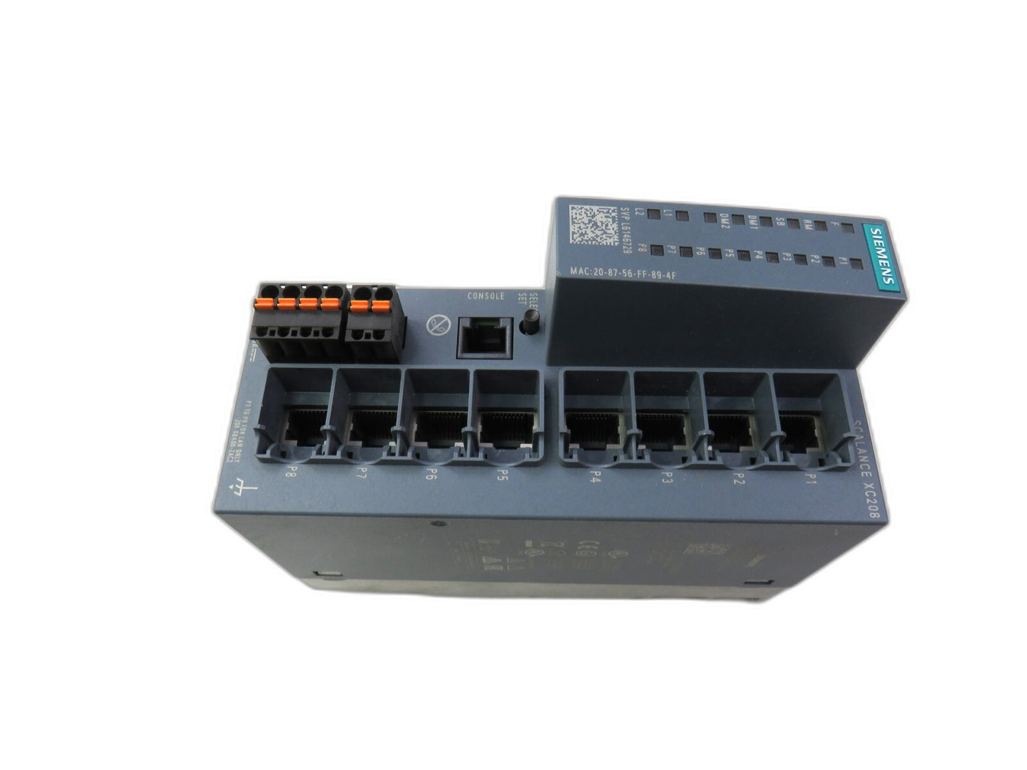 SIEMENS 6GK5208-0BA00-2AC2 SCALANCE XC208 ETHERNET SWITCH