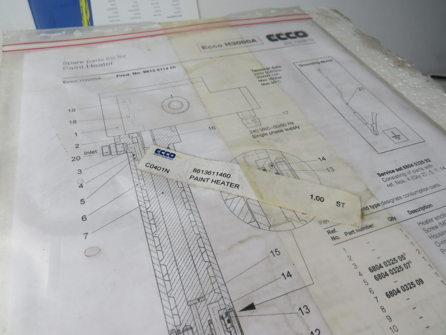 ECCO H3000A PAINT HEATER    New
