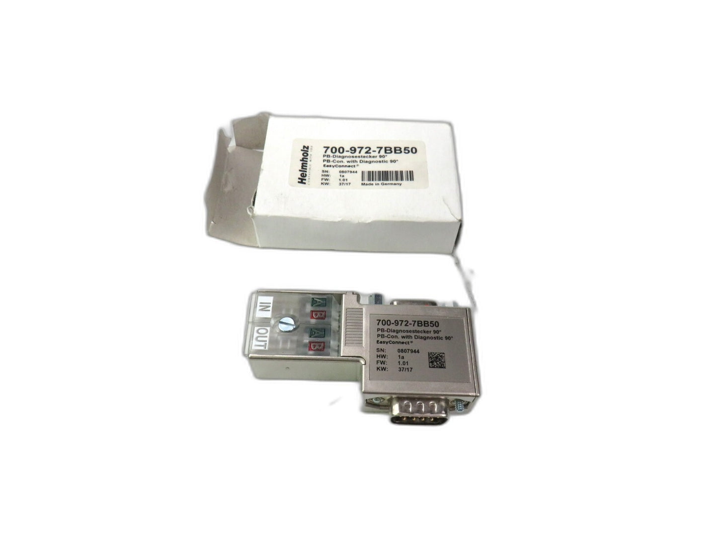 HELMHOLZ  700-972-7BB50 PB-DIAGNOSESTECKER    New
