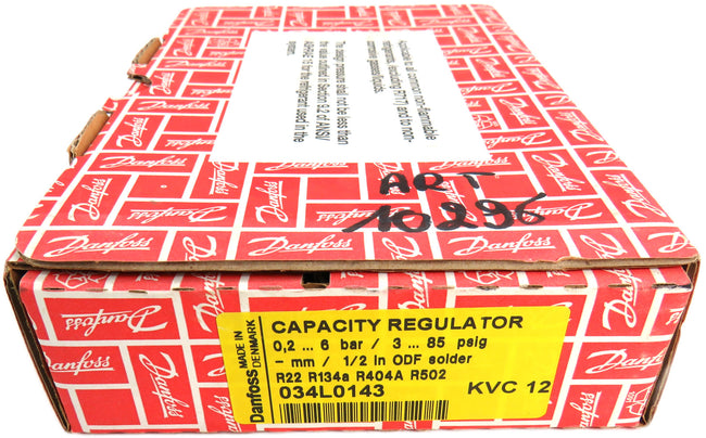 Danfoss 034L0143 CAPACITY REGULATOR  KVC 12     New