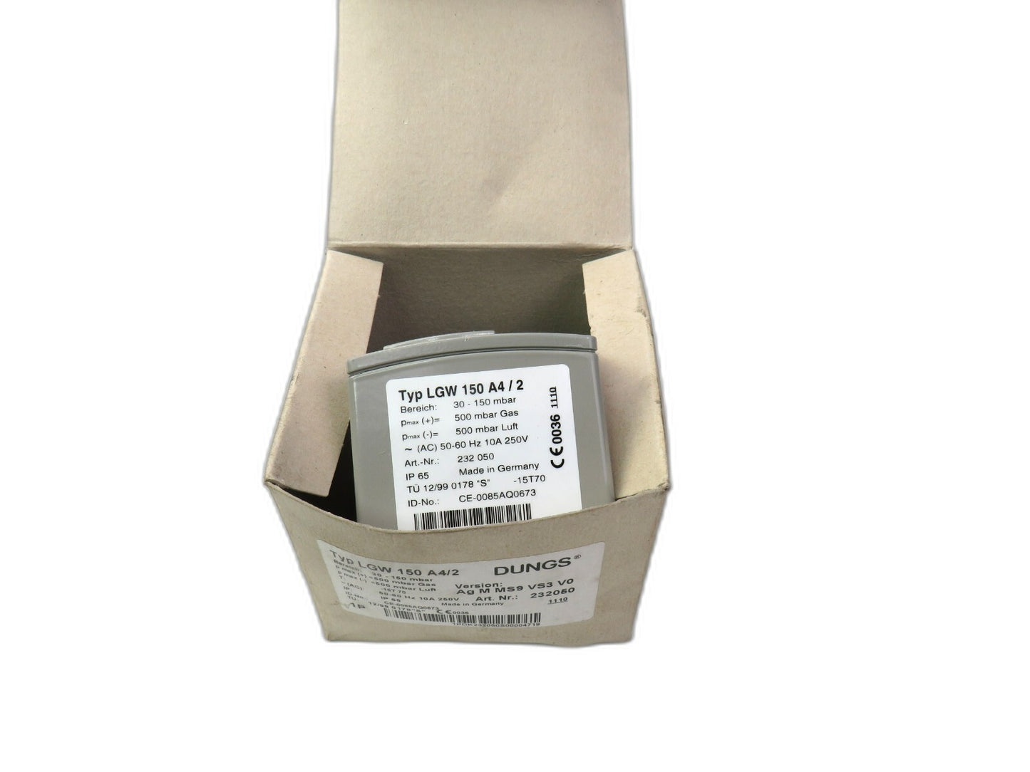 DUNGS  LGW 150 A4/2 LGW150A4/2 Air pressure switch Air pressure switch   New