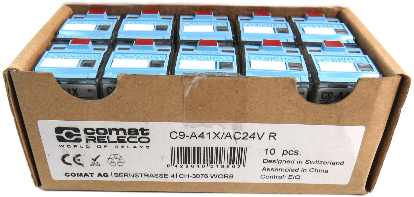 COMAT RELECO C9-A41X C9-A41X/AC24V R AC 24V R  Lot of 10 New