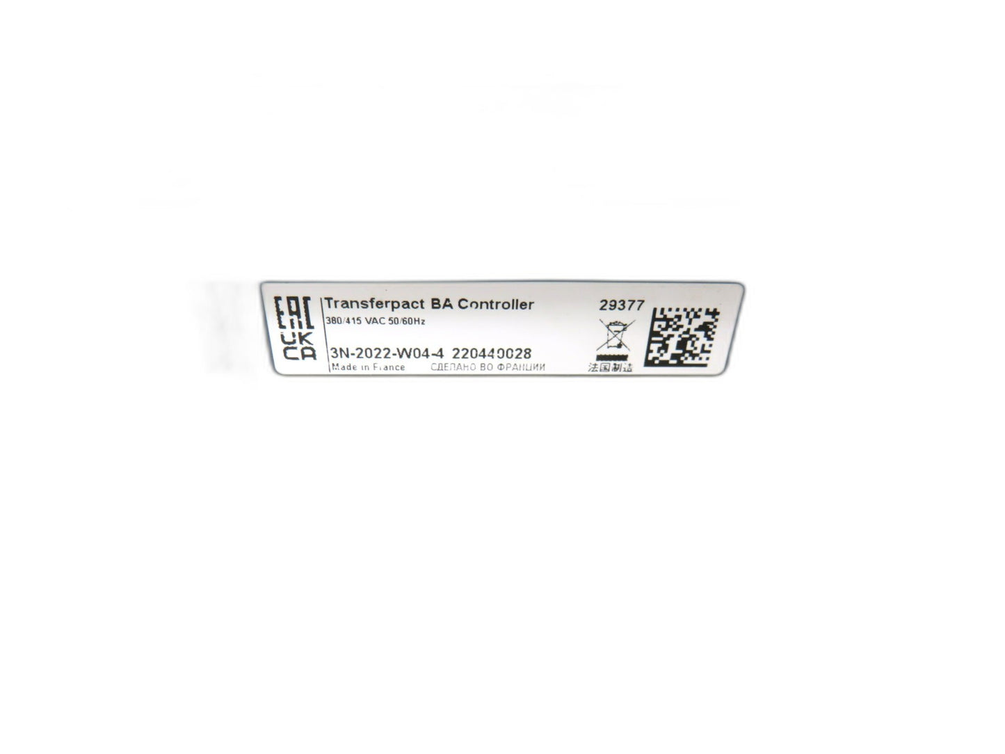 Schneider Electric  29377  transferpact BA controller
