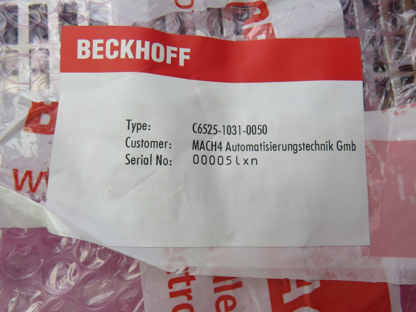 Beckhoff C6525-1031-0050 C6525-0050 slave INDUSTRIAL PC   New