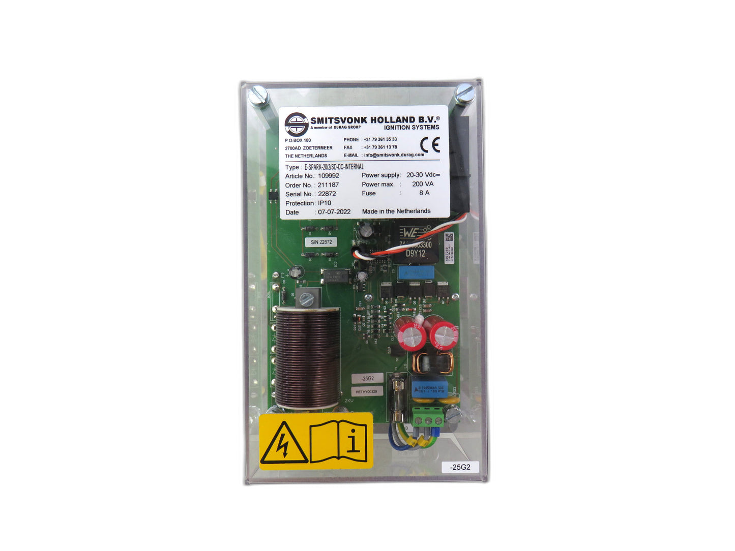 SMITSVONK HOLLAND B.V E-SPARK-20/2/SD-DC-INTERNAL IGNITION UNIT   New