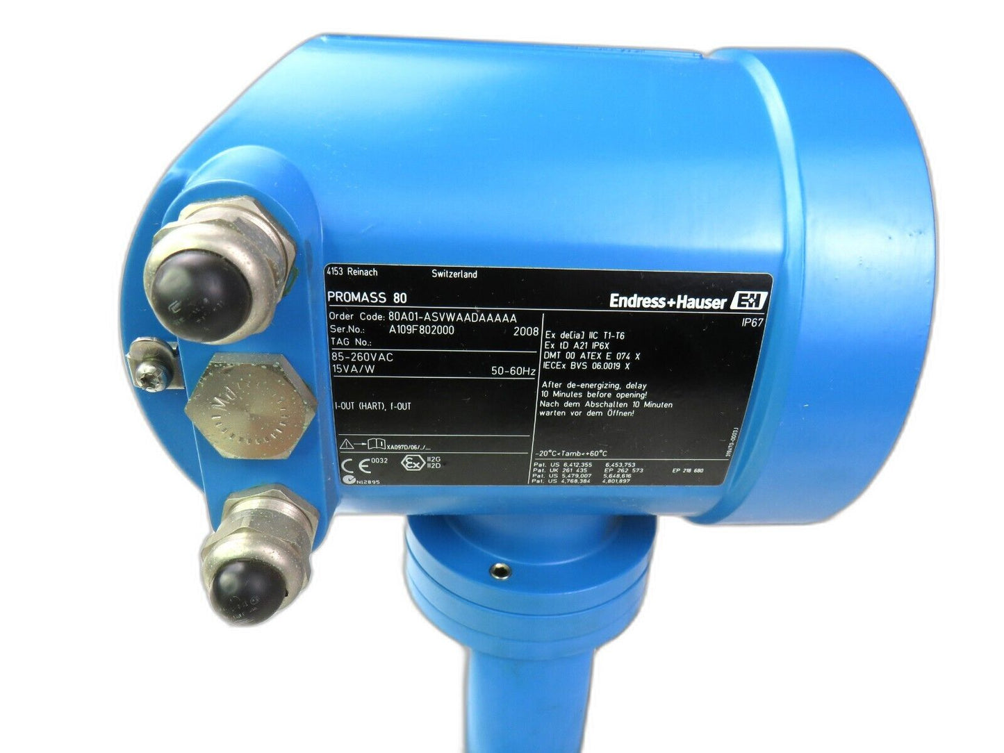 ENDRESS+HAUSER 80A01-ASVWAADAAAA + DK8MS A1A1A1 PROMASS 80 A DN01 1/24" New