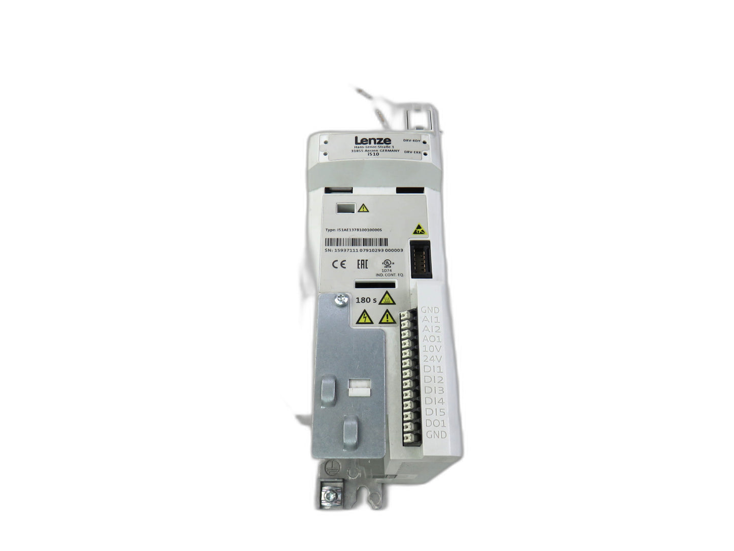LENZE I51AE137B10011000S , HIGH-FREQUENCY INVERTER , I510, 0.37 KW (0.5 HP)