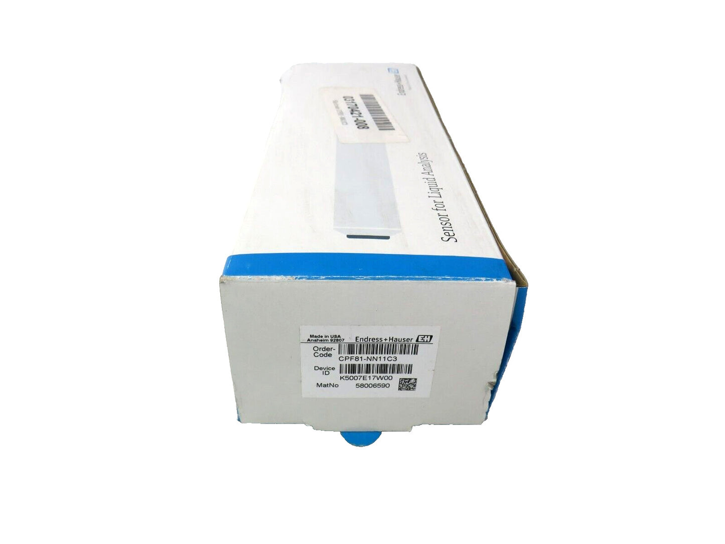 ENDRESS+HAUSER CPF81-NN11C3 Analog pH sensor Orbipac CPF81    New