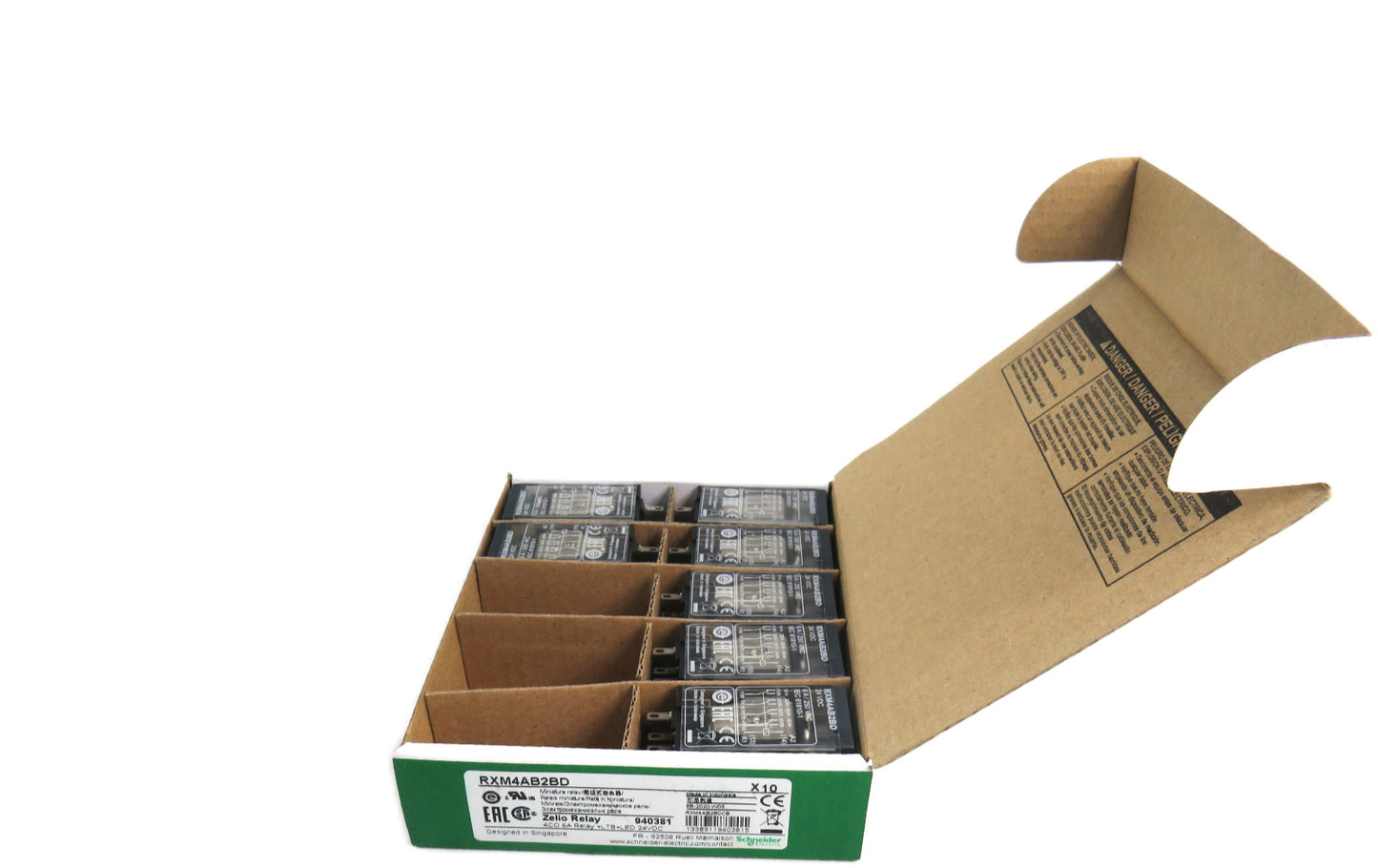 SCHNEIDER ELECTRIC  RXM4AB2BD MINIATURE RELAY  Lot of 7 New