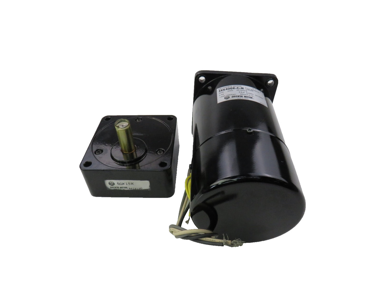 Oriental Motor  5RK40GK-C2M  200v 1300-1550 RPM + 5GK15K GEAR   New