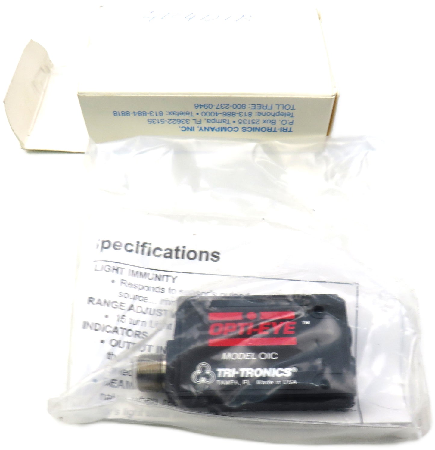 TRI-TRONICS 18425 OIC OptiEye IR/Connector    New