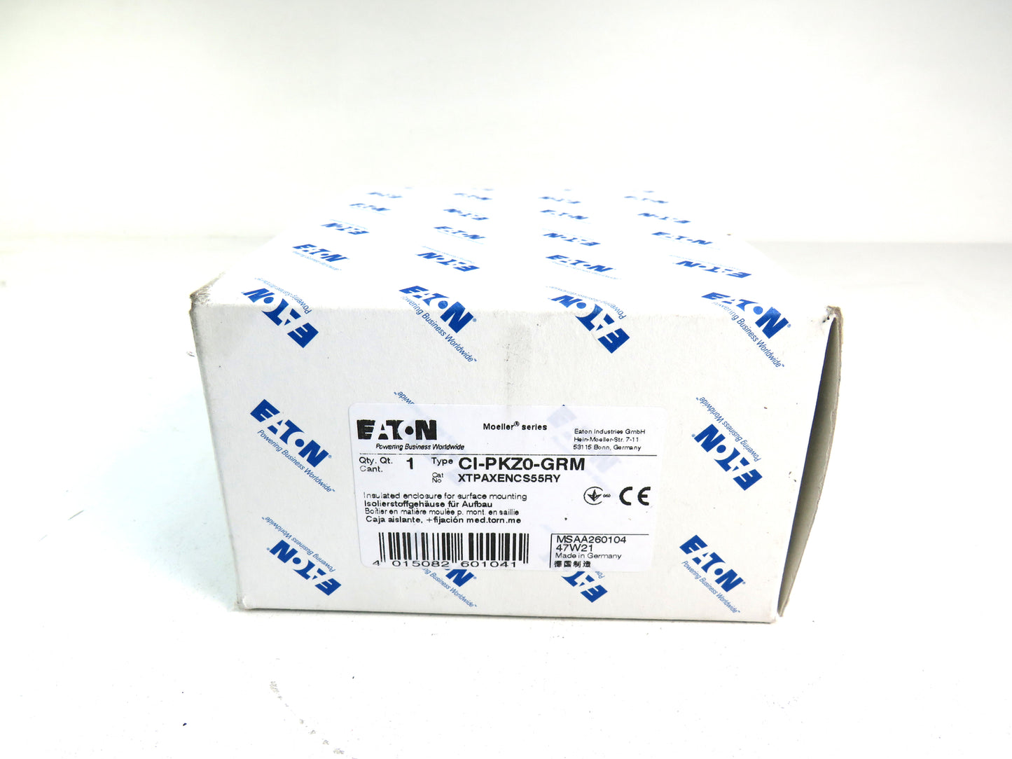 EATON  CI-PKZ0-GRM INSULATED ENCLOSURE FOR SURFACE MOUNTING     New