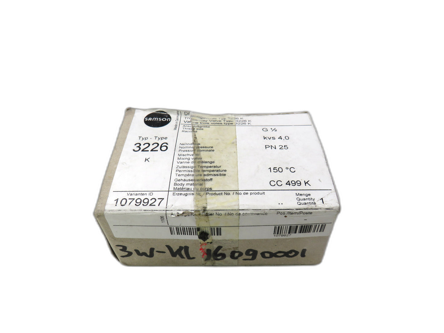 samson 3226 1079927 three way valve samson 3226 K    New