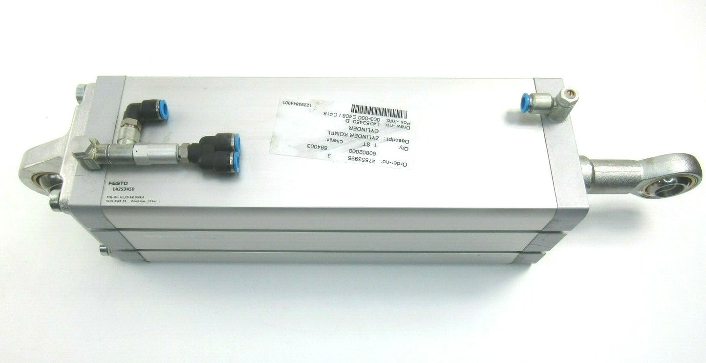 FESTO L4253450 K502 53 CYLINDER 47553996 3 G1_CS,1415049-A New