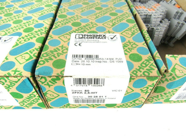 Lot of 131 pcs New Phoenix Contact 2FKK 2,5-MT 3025011 Terminal Block s