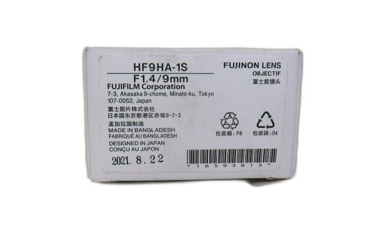 DATALOGIC 93ACC1794 LNS-1109 9MM C-MOUNT LENS HF9HA-1S F1.4/9mm fujinon     New