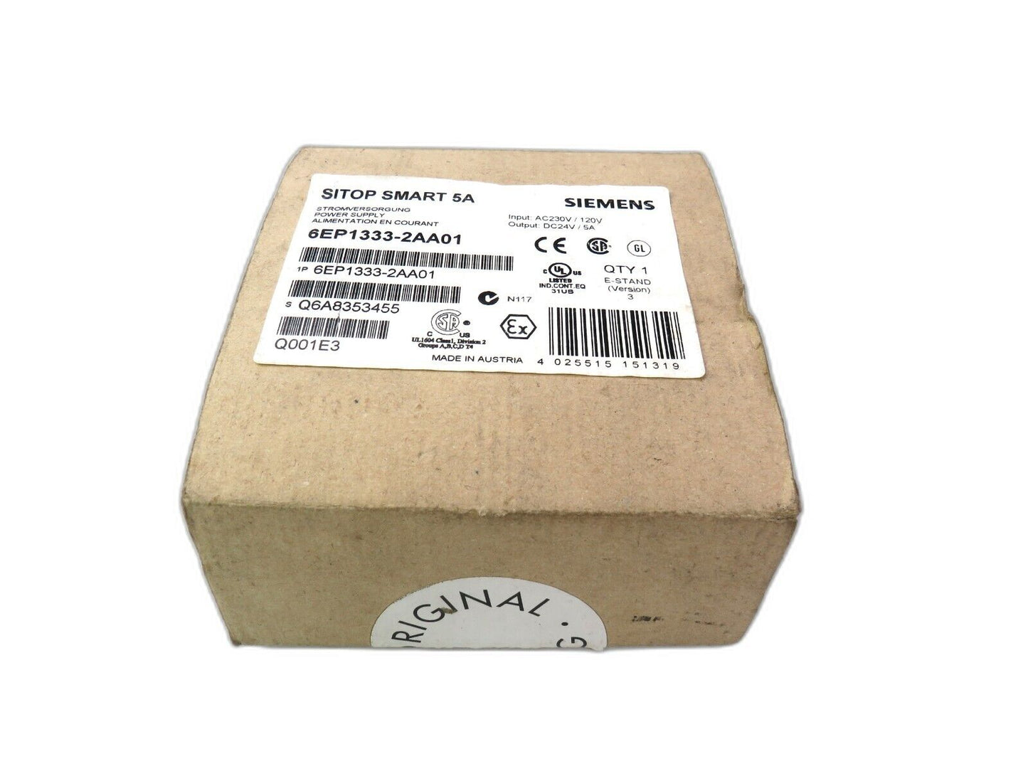 SIEMENS  6EP1333-2AA01 sitop smart power supply    New