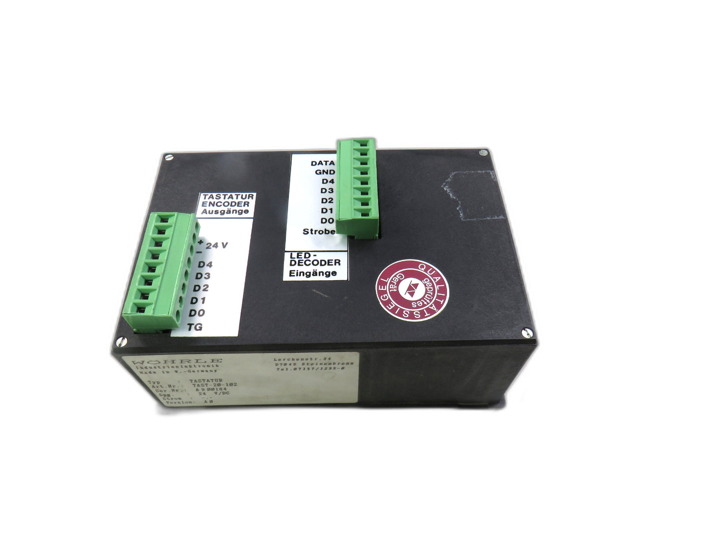 WOHRLE TAST-20-102 Tastatur   New