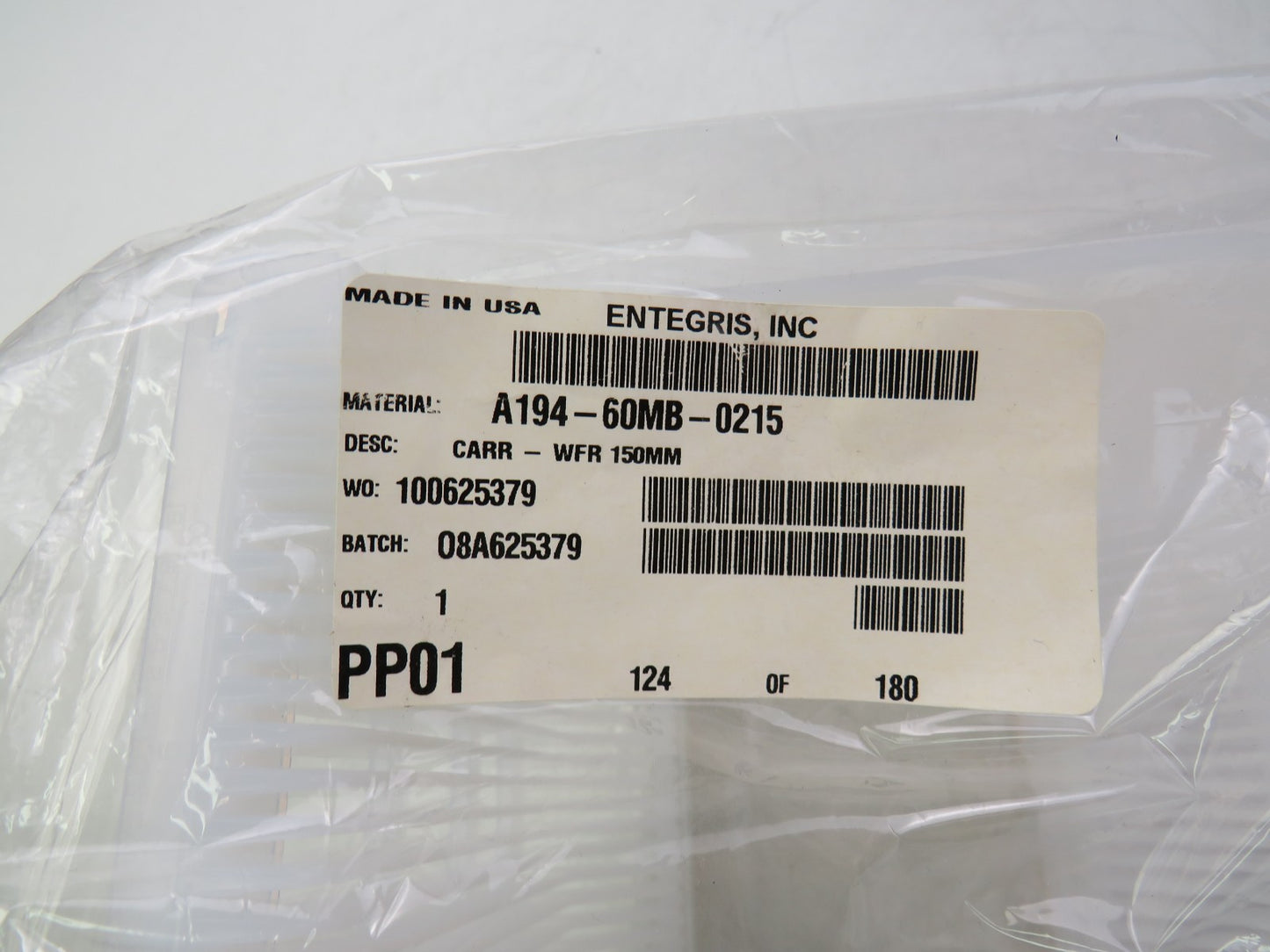 ENTEGRIS A194-60MB-0215 CARR WFR 150MM     New