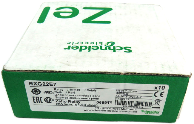 SCHNEIDER ELECTRIC RXG22E7 RELAY 068911  Lot of 10 New