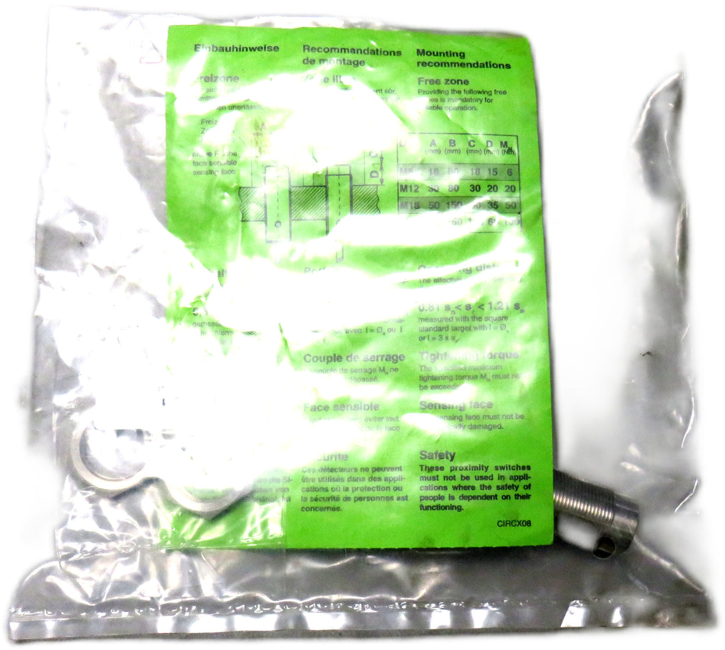 CONTRINEX DW-AS-713-M18-002 INDUCTIVE PROXIMITY SWITCH New