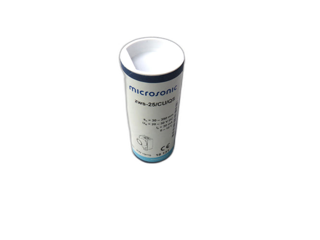 MICROSONIC  zws-25/CU/QS  SENSOR 30 - 350 mm range miniature Ultrasonic Distance