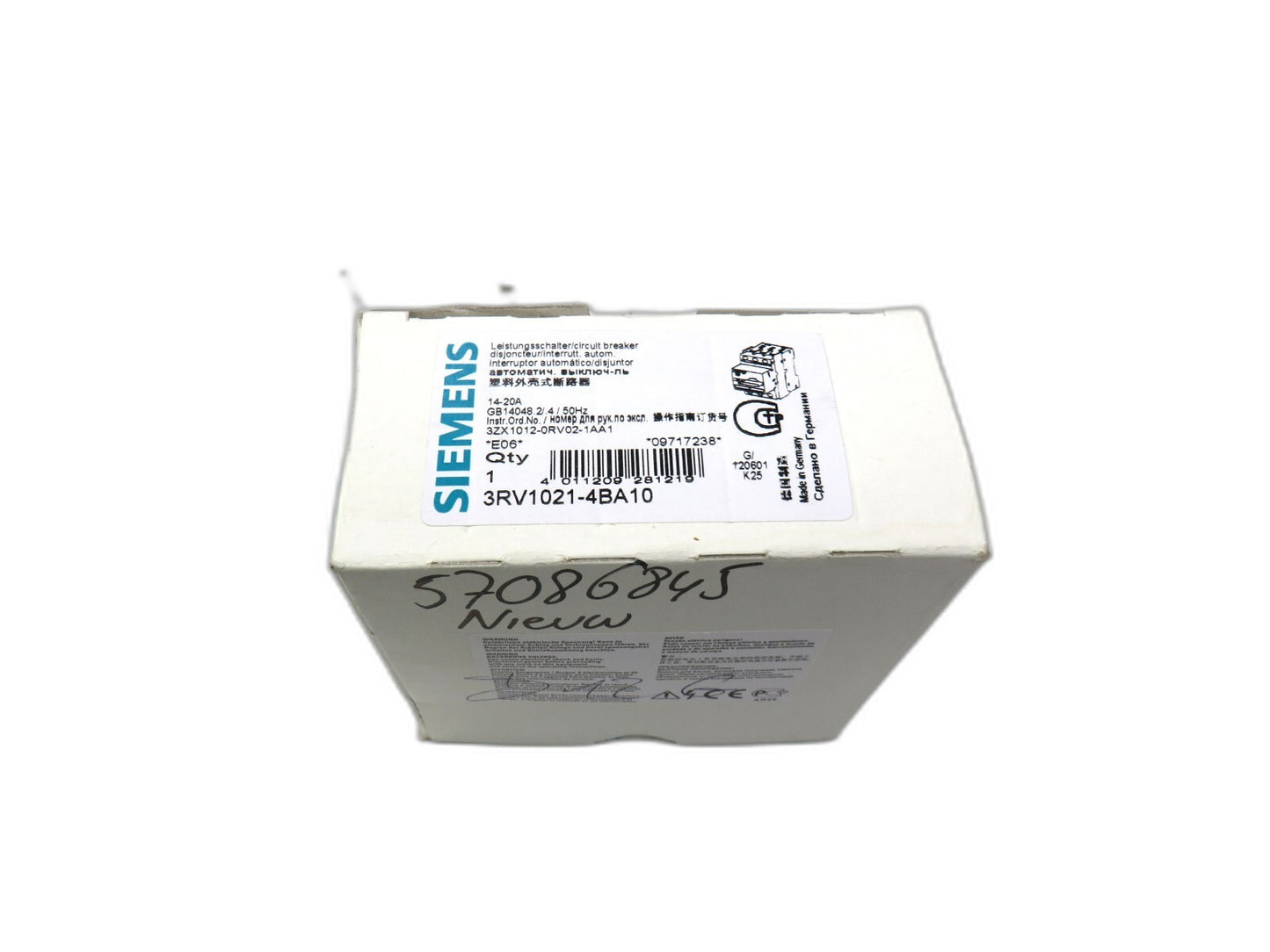 SIEMENS 3RV1021-4BA10    New